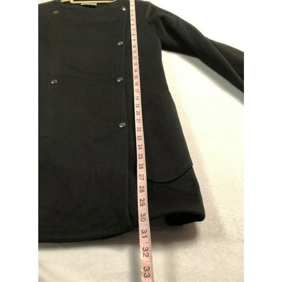 AKRIS punto Coat Women’s Size 4 Wool Black - Picture 4 of 11